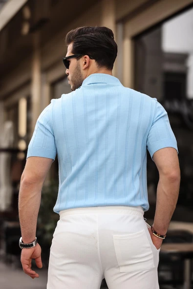 Rahat Kalıp Beli Lastikli Baggy  Pantolon - Ekru - 4