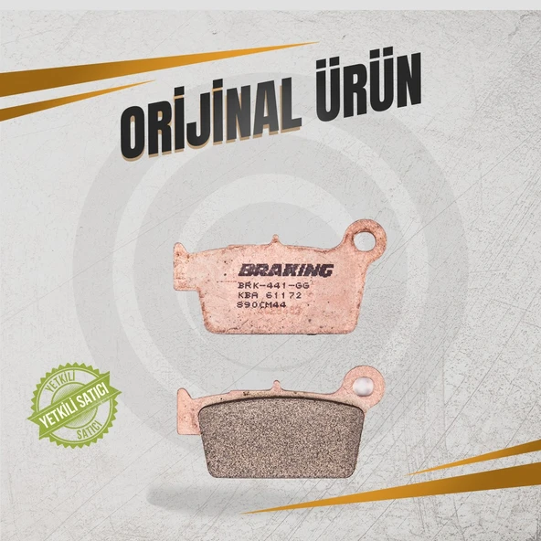 BRAKİNG KAWASAKİ KX250X (2021-2024) SİNTERLİ ARKA FREN BALATASI - Resim 3