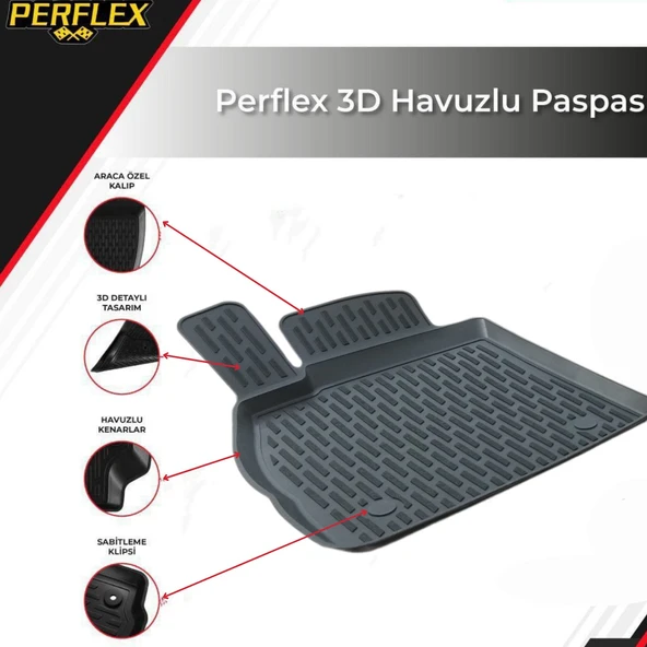 3D PASPAS SİYAH RENAULT MEGANE 2 2003-2009 - 2