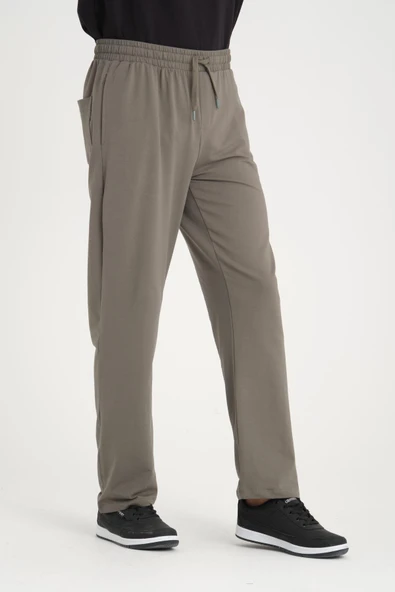 İki İplik Baggy Kalıp Eşofman Altı/Pantolon - Avcı Yeşili - 6