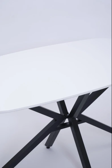 Çapraz Polo Demir High Gloss Yemek Masa Sandalye Takımı 90x160 - Resim 6