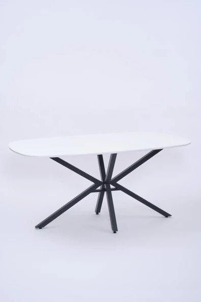 Çapraz Polo Demir High Gloss Yemek Masa Sandalye Takımı 90x160 - Resim 5