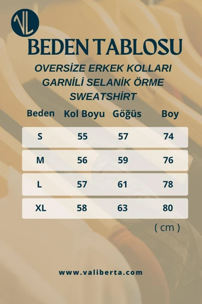 Oversize Erkek Kolları Garnili Selanik Örme Erkek Sweatshirt - Siyah - 7