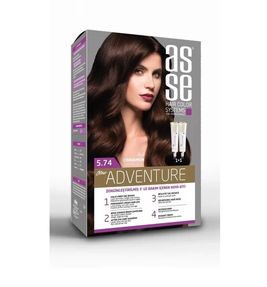 Asse Adventure Saç Boyası 5.74 Tarçın