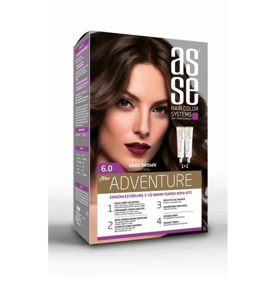 Asse Adventure Saç Boyası 6.0 Koyu Kumral