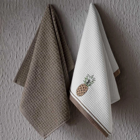 PAMUK MUTFAK HAVLUSU 40X60 2 Lİ ANANAS