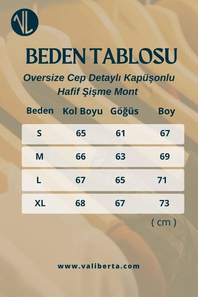 Oversize Cep Detaylı Kapüşonlu Hafif Şişme Mont - Ekru - 8