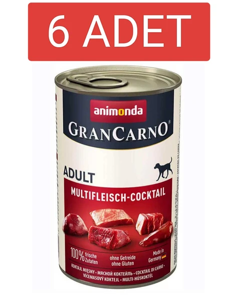 Animonda Gran Carno Karışık Etli Yetişkin Köpek Konservesi 400gr x 6 Adet - 5