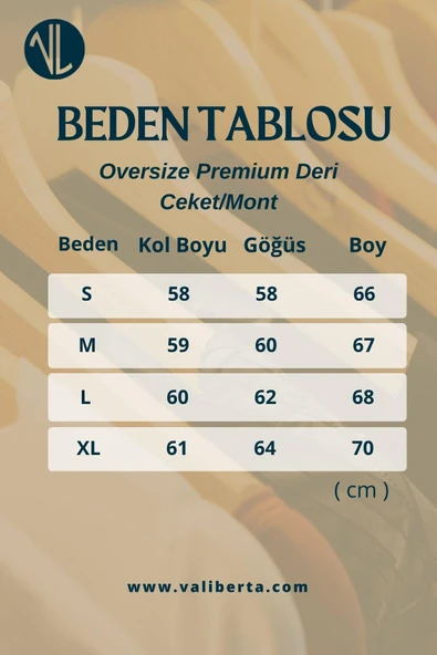 Oversize Premium Deri Ceket/Mont - Siyah - 7