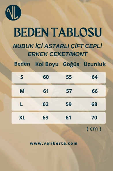 Nubuk İçi Astarlı Çift Cepli Fermuarlı Erkek Ceket/Mont - Taba - 6