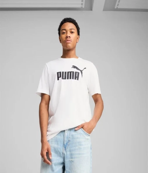 Puma 682532 Ess No.1 Logo Tee Erkek Siyah Spor Kısa Kollu T-shirt - Resim 8
