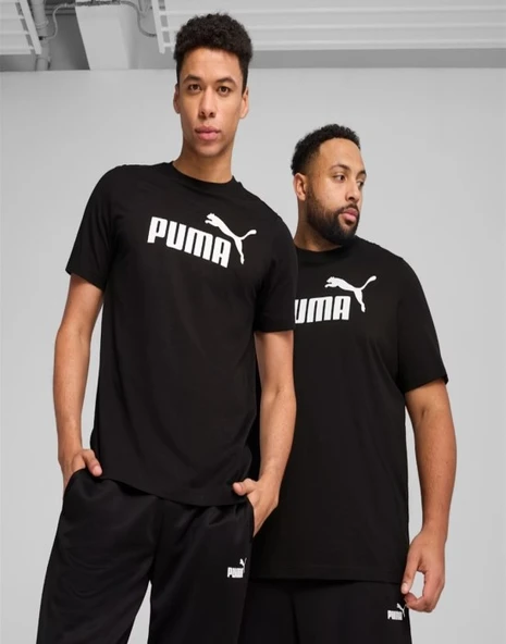 Puma 682532 Ess No.1 Logo Tee Erkek Siyah Spor Kısa Kollu T-shirt
