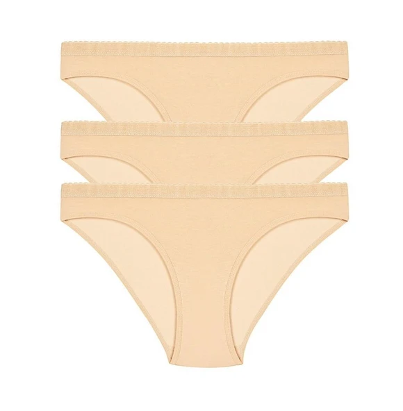 3 lü Paket Şahin Bayan Likralı Bikini Külot 30624