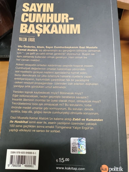 SAYIN CUMHURBAŞKANIM Yalçın Ergül Ka Kitap - 3