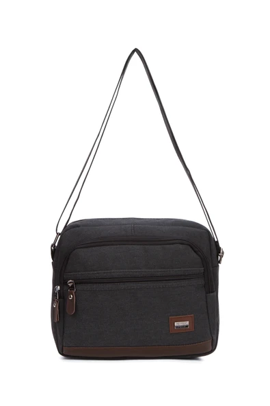 Kanvas Omuz Çantası Çapraz Askılı Postacı Tablet Çanta - 8