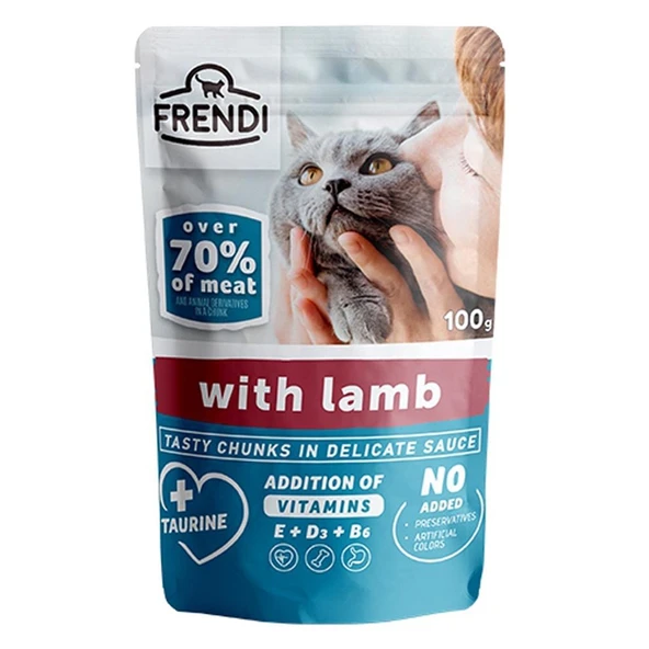 Frendi Kuzulu Kedi Yaş Mama 100 Gr