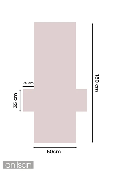 %100 Pamuk Şezlong Havlusu Toz Pembe 60x180 cm - Hızlı Kuruyan Plaj ve Havuz Havlusu - 2