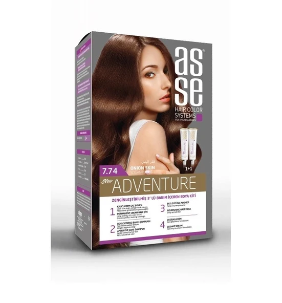 Asse Adventure Saç Boyası 7.74 Soğan Kabuğu