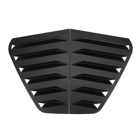 Vw Golf 7 7.5 2012-2020 Uyumlu Kelebek Cam Izgarası Kelebek Cam Vizörü Havalandırma Sağ Sol Takım Parlak Siyah - 6