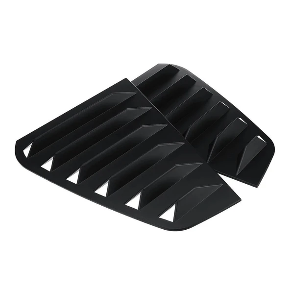 Vw Golf 7 7.5 2012-2020 Uyumlu Kelebek Cam Izgarası Kelebek Cam Vizörü Havalandırma Sağ Sol Takım Parlak Siyah - 3