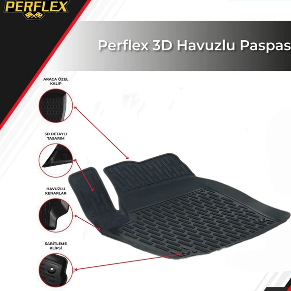 3D PASPAS SİYAH SEAT IBIZA 2008--2017 - 2