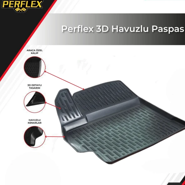 3D PASPAS SİYAH TOYOTA COROLLA 2007-2013 - 2
