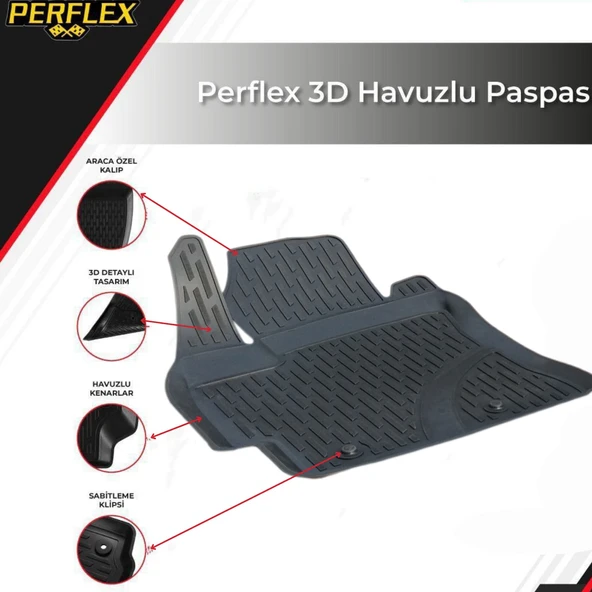 3D PASPAS SİYAH TOYOTA AURIS 2013+ - 2