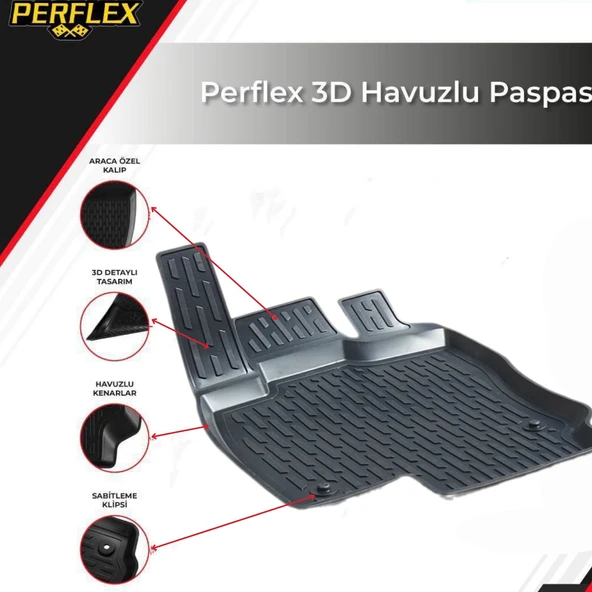 3D PASPAS SİYAH SKODA OCTAVIA 2013+ - 2