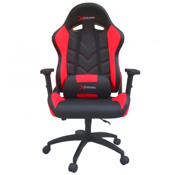 XPrime One Oyuncu Koltuğu Kırmızı 7555K - Resim 2