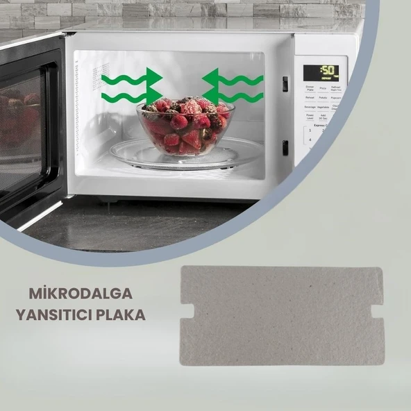 Mikrodalga Fırın Yansıtıcı Plaka, Samsung MS23F300EEK Solo Mikrodalga Fırın ile Uyumlu - 3