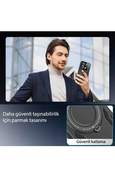 Redmi Note 13 Pro Plus Uyumlu Fuchsia Standlı Koruyucu Kapak - 5