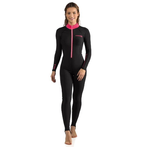Cressi Skin Lady Tek Parça Dalış Elbisesi  BLACK - PINK 1MM - XS