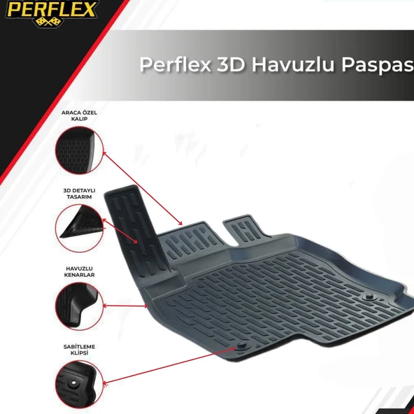 3D PASPAS SİYAH VOLKSWAGEN GOLF 7 2013+ - 2