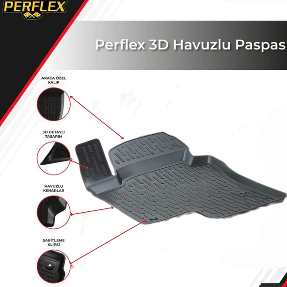 3D PASPAS SİYAH VOLKSWAGEN PASSAT B6 2005--2011 - 2