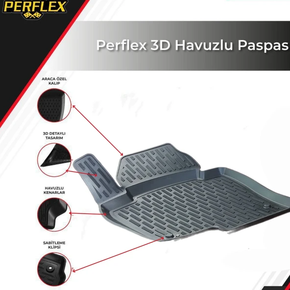 3D PASPAS SİYAH VOLKSWAGEN PASSAT B7 2005-2011 - 2