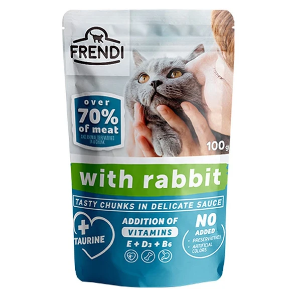 Frendi Tavşanlı Kedi Yaş Mama 100 Gr