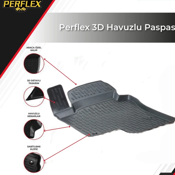 3D PASPAS SİYAH VOLKSWAGEN JETTA 2011+ - 2