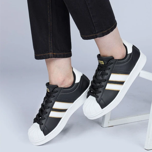 JUMP 28787 SİYAH BEYAZ KADIN SNEAKER GÜNLÜK SPOR AYAKKABI