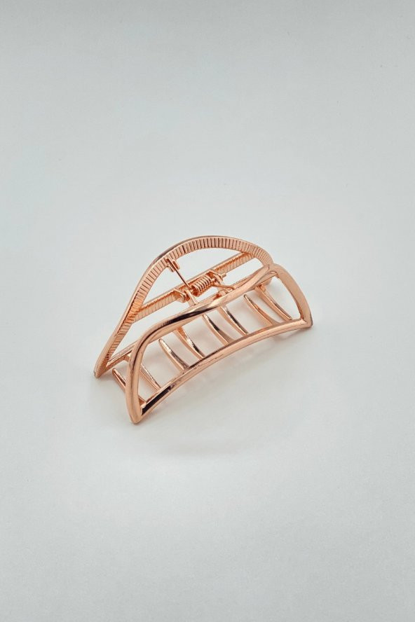 Tokasepeti Yarım Ay Detaylı Metal Mandal Toka Rose - 2