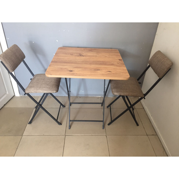 Mutfak Kare Masa Sandalye Takımı Sadeceonda -70 cm