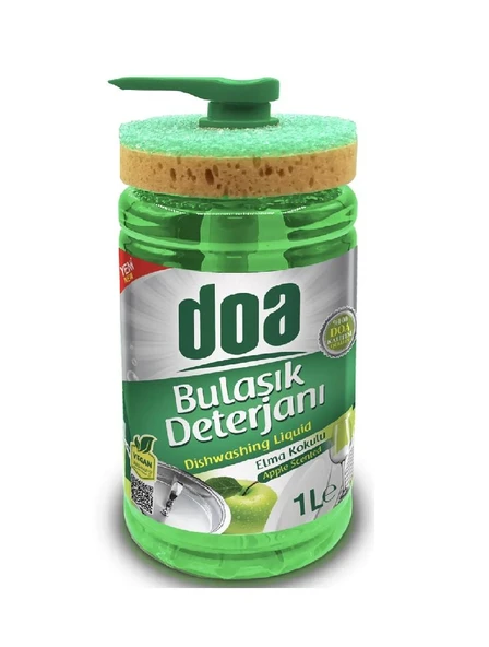 DOA Sıvı Bulaşık Deterjanı Süngerli Elma kokulu 1000 ml - 3