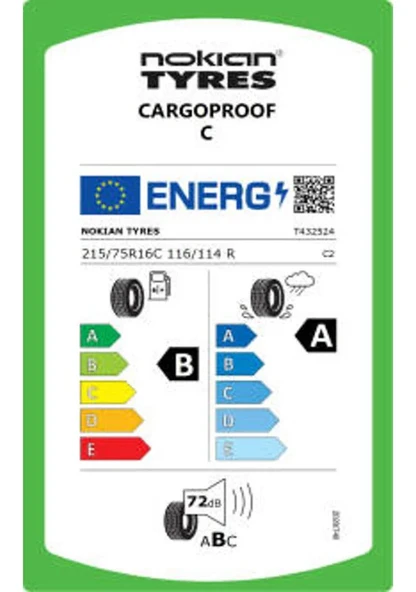 Nokian Tyres 215/75 R16 C116/114R Cargoproof C Yaz Lastiği 2025 Üretim - Resim 4