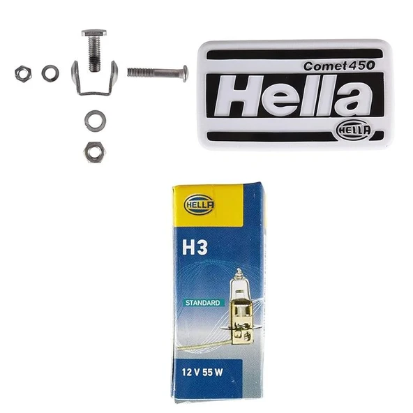 Hella Comet 450 Uzun Hüzme 12V H3 Halojen Far 1NB005860-221 - 5
