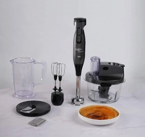LEGGNO LE-GRMBLSET101MGR GOURMET PRO BLENDER SETI METALIK GRI - 2