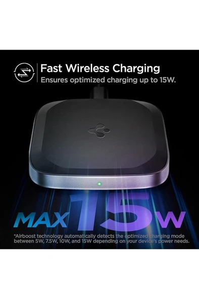Spigen Powerarc Arcfield 15w Max Hızlı Kablosuz Şarj Cihazı (ios 7.5w / Android 10w / Pixel 15w) - Ach02578 - 3