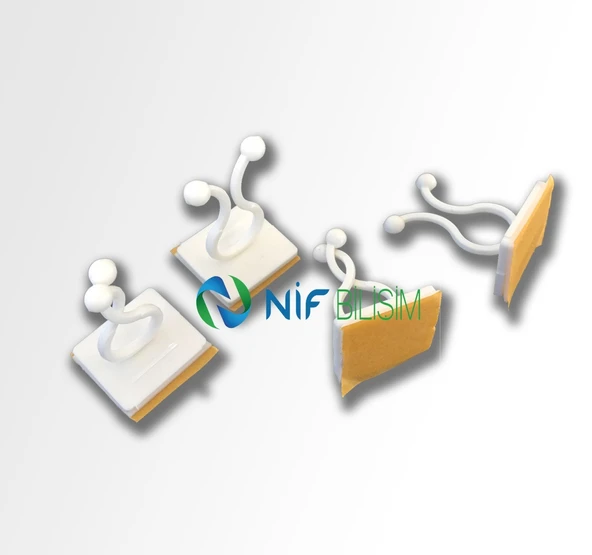 Nif 20 adet Sarmaşık Çiçek Tutucu Duvar Tutturma Aparatı Yapışkanlı Bitki Klipsi Tutucu Düzenleyici