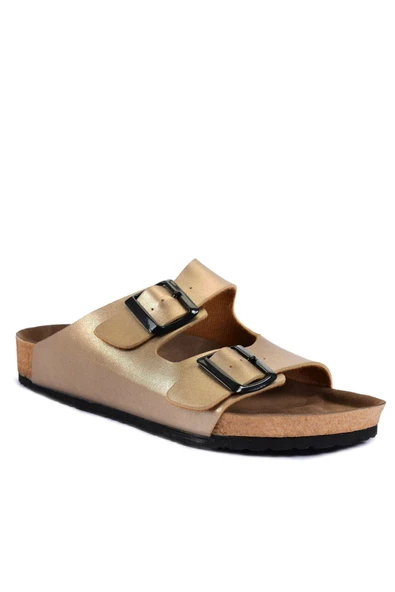 Lens Kadın Terlik Altın - 2