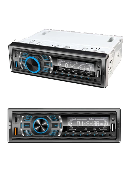 MPIA CA-03 USB&AUX&TF&Bluetooth 4x60W PD 23W Şarj Kumandalı Rgb Led Oto Teyp - 3