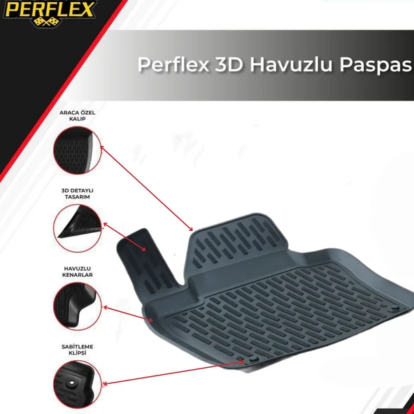 3D PASPAS SİYAH VOLKSWAGEN TIGUAN 2008+ - 2