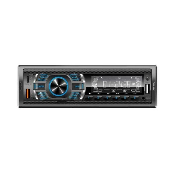 MPIA CA-03 USB&AUX&TF&Bluetooth 4x60W PD 23W Şarj Kumandalı Rgb Led Oto Teyp